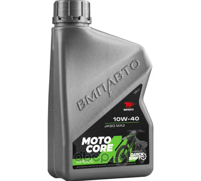 ВМПАВТО 9343 ВМП Масло моторное для мото MOTO CORE КРОСС 4Т 10w-40 SL МА2, 1л