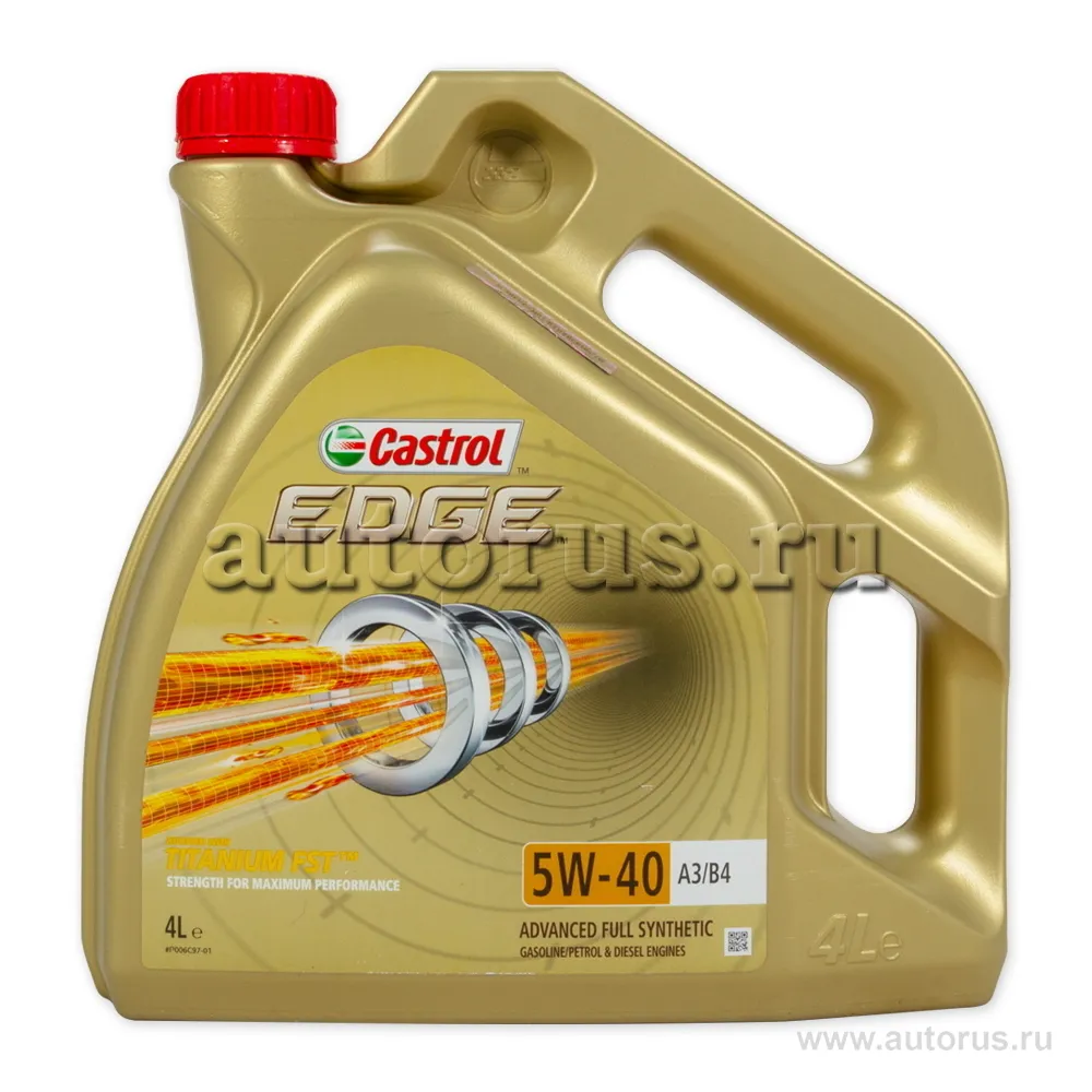 Castrol 15BA5D Масло моторное синтетика Castrol EDGE A3/B4 5W-40 4 л.
