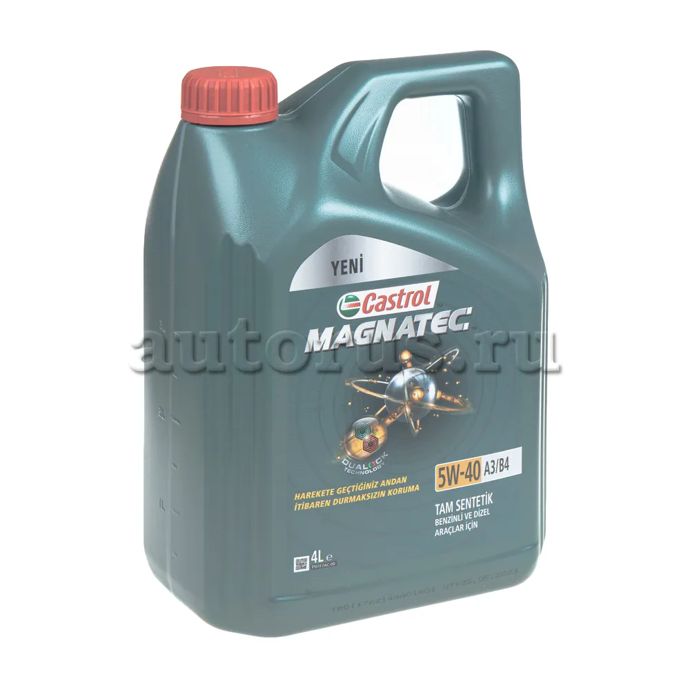 Castrol 15F480 Масло моторное синтетика Castrol Magnatec А3/В4 5W-40 4 л.