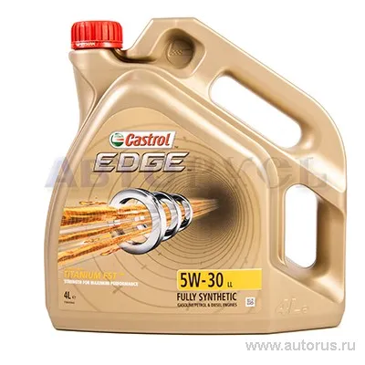 Castrol 15669A Масло моторное синтетика Castrol EDGE LL 5W-30 4 л.