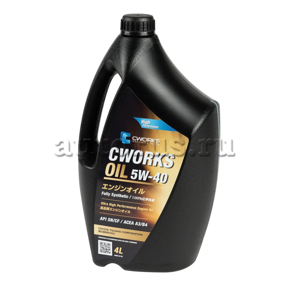 CWORKS A130R3004 CWORKS OIL 5W-40 A3/B4, 4L Масло моторное