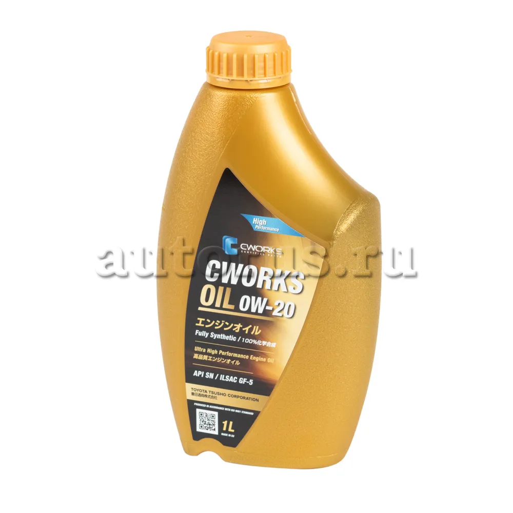 CWORKS A110R1001 CWORKS OIL 0W-20 GF-5, 1L Масло моторное