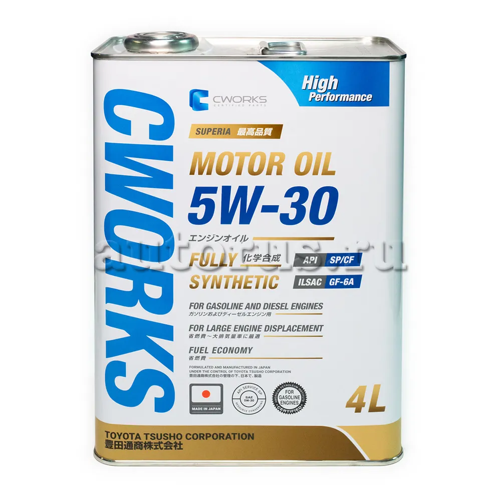 CWORKS A13SR1004 Моторное масло CWORKS SUPERIA OIL 5W-30 SP/CF