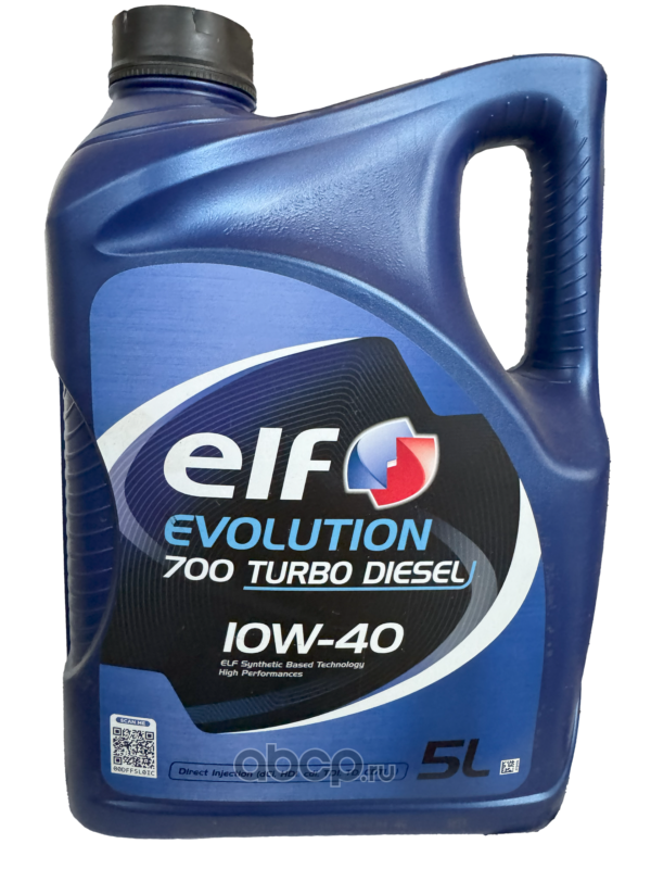 ELF 214121 Масло моторное полусинтетика ELF Evolution 700 Turbo Diesel 10W-40 5 л.