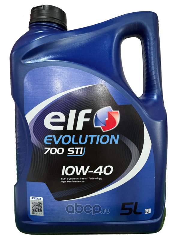 ELF 214124 Масло моторное полусинтетика ELF EVOLUTION 700 STI 10W-40 5л.