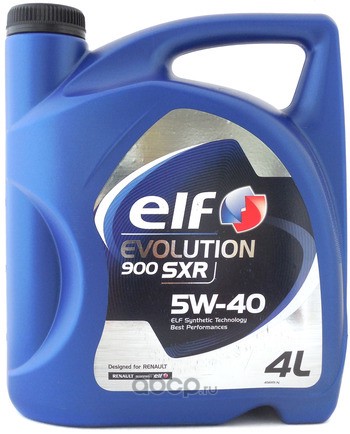 ELF 213914 Масло моторное синтетика ELF EVOLUTION 900 SXR 5W-40 4 л.