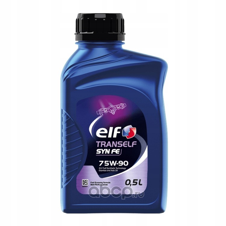 ELF 213990 Масло дифференциал,МКПП,Мост синтетика, 75W-90 GL-4,GL-5 0.5 л.