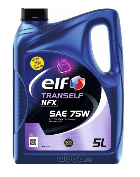 ELF 223530 Масло МКПП синтетика 75W GL-4 5л.