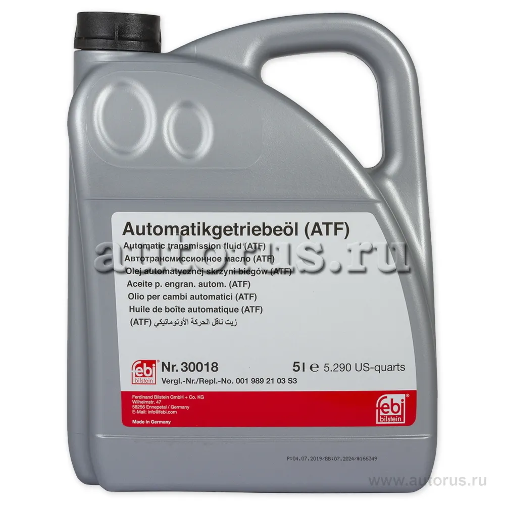 Febi 30018 Трансмиссионная жидкость (ATF) для АКПП и ГУРа