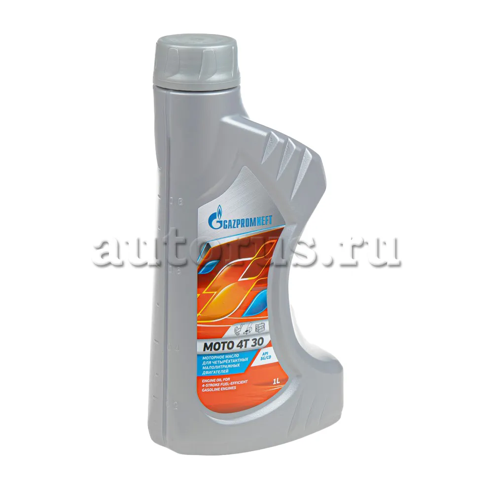 Gazpromneft 253190157 Масло моторное для четырёхтактных малолитражных двигателей Gazpromneft Moto 4T 30, (канистра п/э 1л)