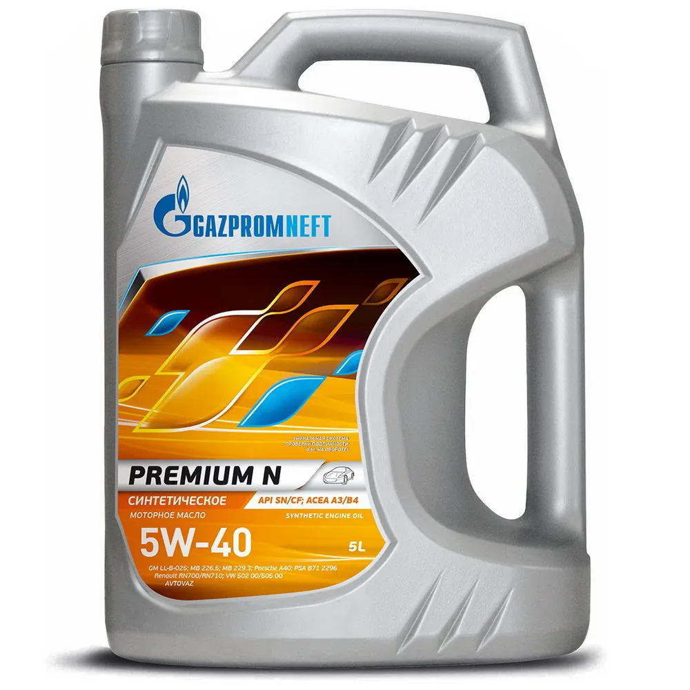 Gazpromneft 253140424 Масло моторное синтетика 5W-40 5л.