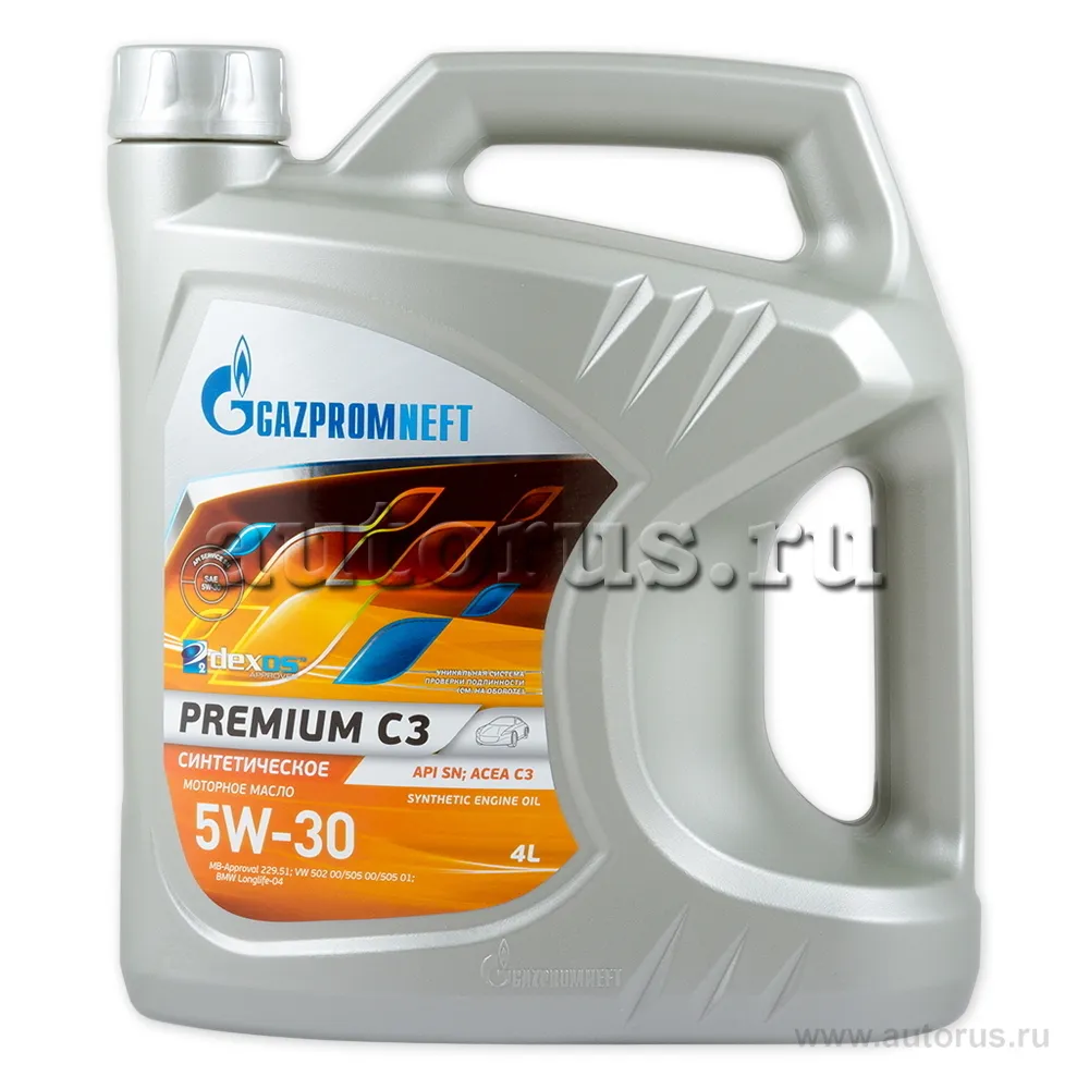 Gazpromneft 253142230 Масло моторное синтетика Gazpromneft PREMIUM C3 5W-30 4 л.