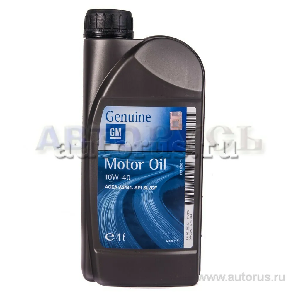 GENERAL MOTORS 93165213 Масло моторное полусинтетика GENERAL MOTORS Semi Synthetic 10W-40 1 л.