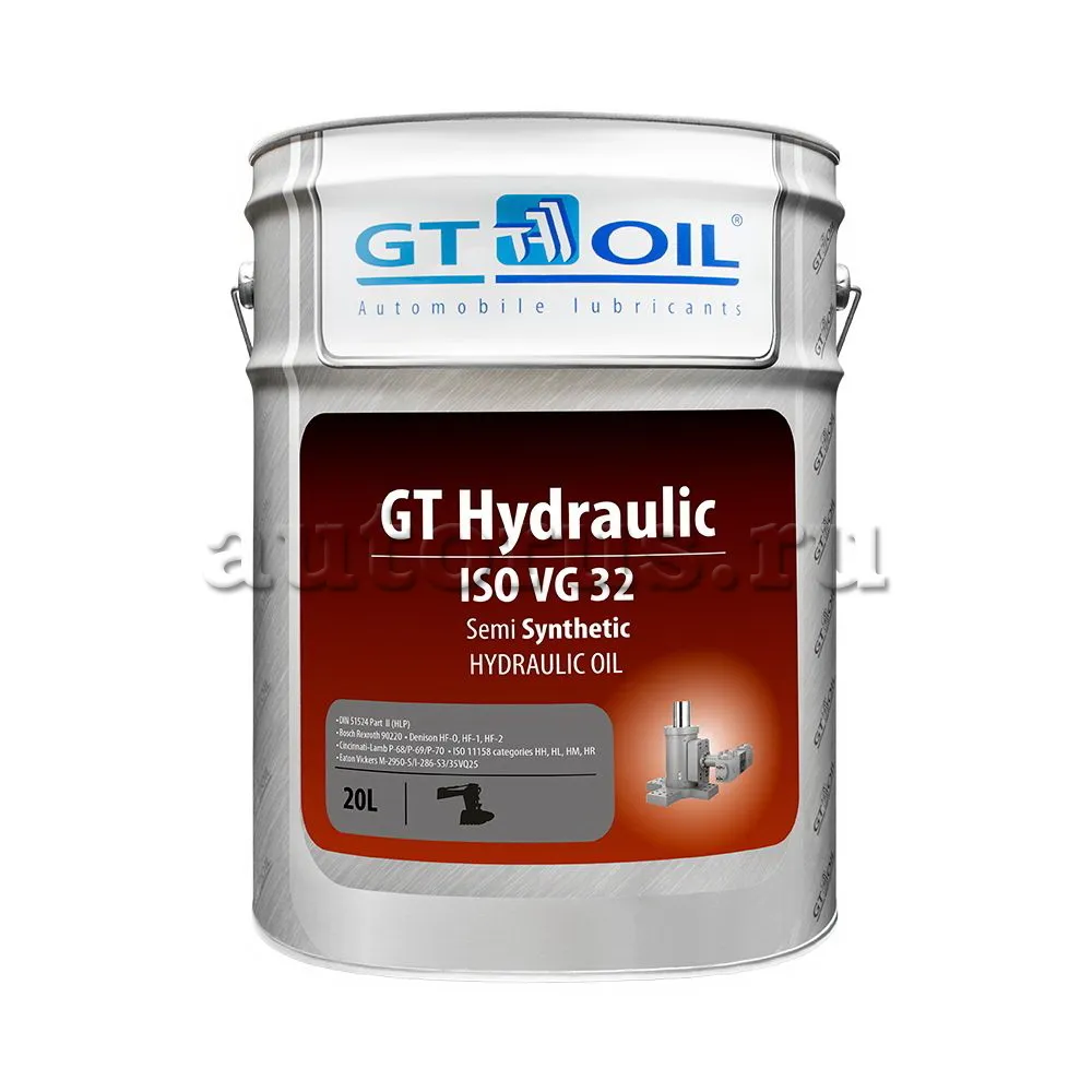 GT OIL 8809059407127 GT Hydraulic, ISO VG32, 20л( полусинтетическое )