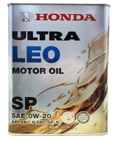 HONDA 0822799974 Масло моторное синтетика HONDA ULTRA LEO SP 0W-20 4 л.