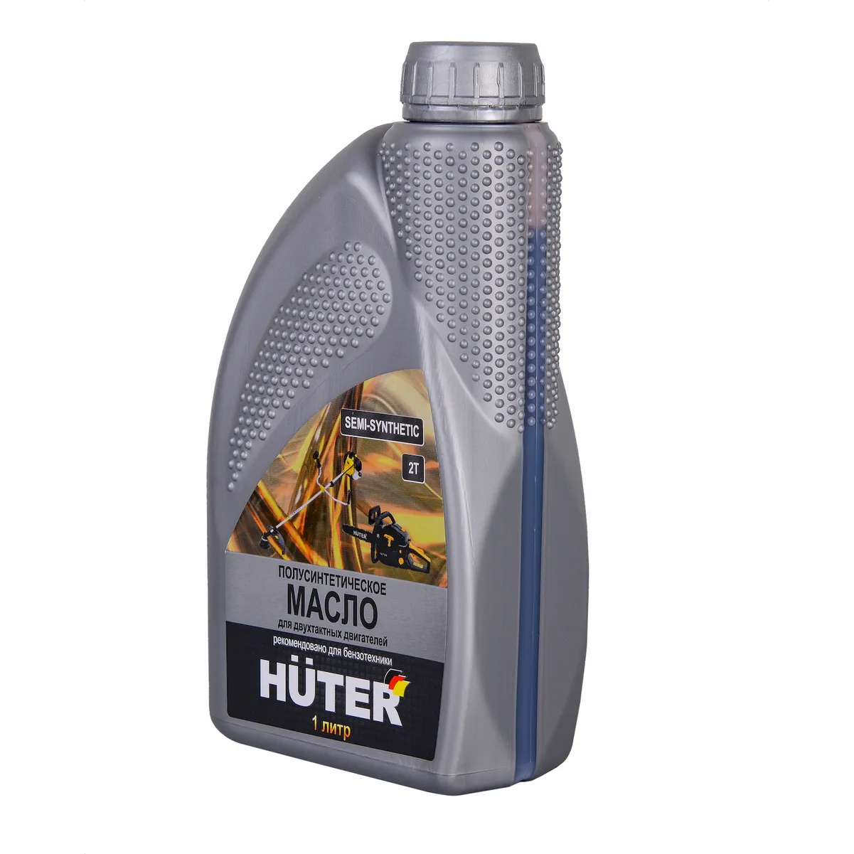 HUTER 73832 Масло 2Т полусинтетическое для двухтактных двигателей, для техники Huter, 1л