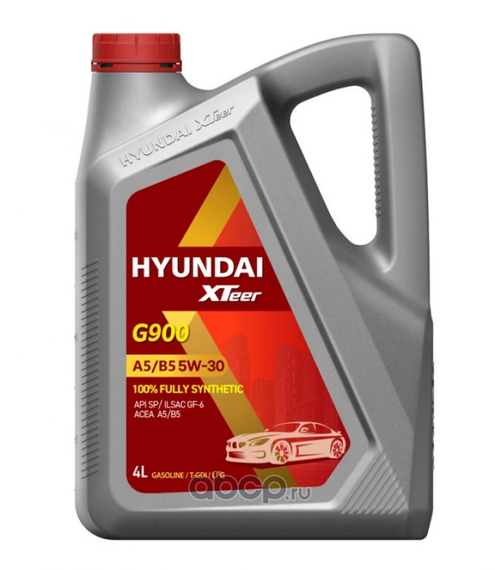 HYUNDAI XTeer 1047004 Масло моторное синтетика HYUNDAI XTeer G900 A5/B5 5W-30, 4 л