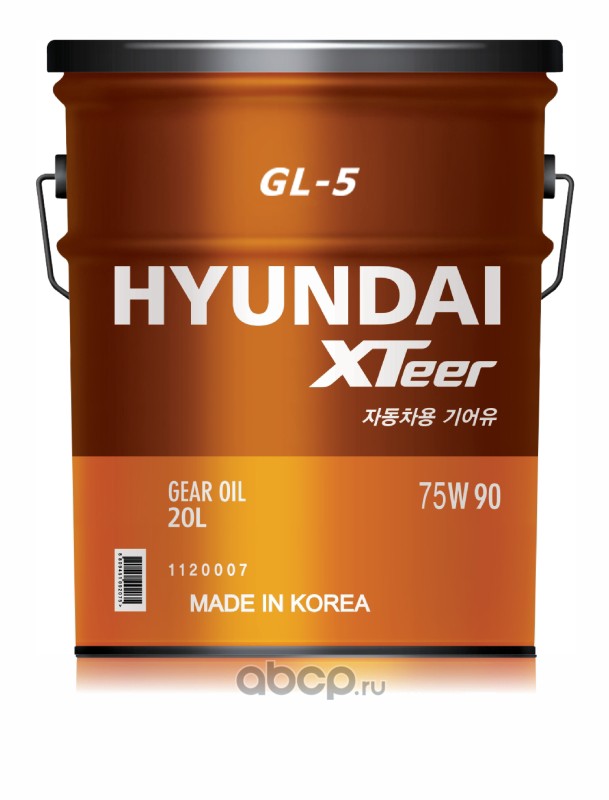 HYUNDAI XTeer 1120439 Масло МКПП полусинтетика 75W-90 GL-5 20л.