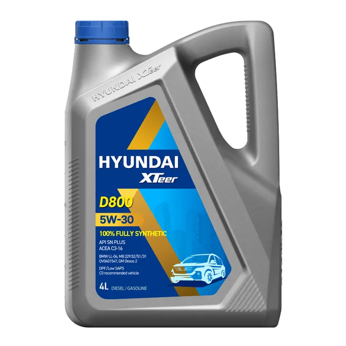 HYUNDAI XTeer 1041222 Масло моторное синтетика HYUNDAI XTeer D800 C3 5W-30 4 л.