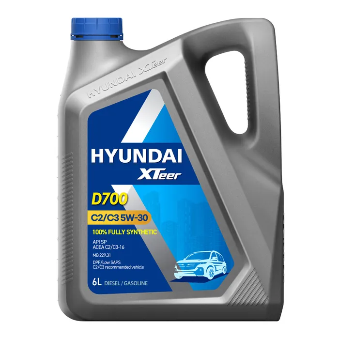 HYUNDAI XTeer 1061224 Масло моторное синтетика HYUNDAI XTeer D700 C2/C3 5W-30 6 л.