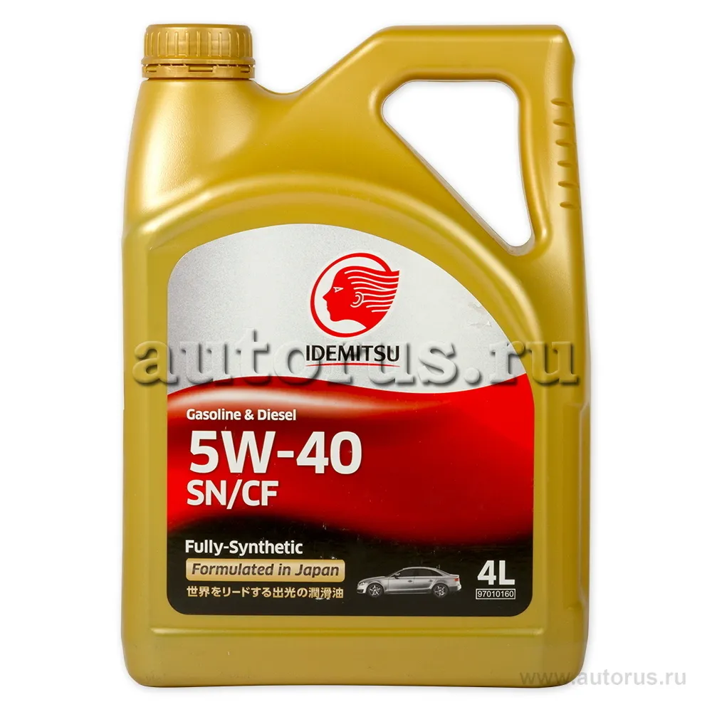 IDEMITSU 30015046746 Масло моторное синтетика IDEMITSU IDEMITSU SN/CF FULLY-SYNTHETIC 5W-40 4 л.