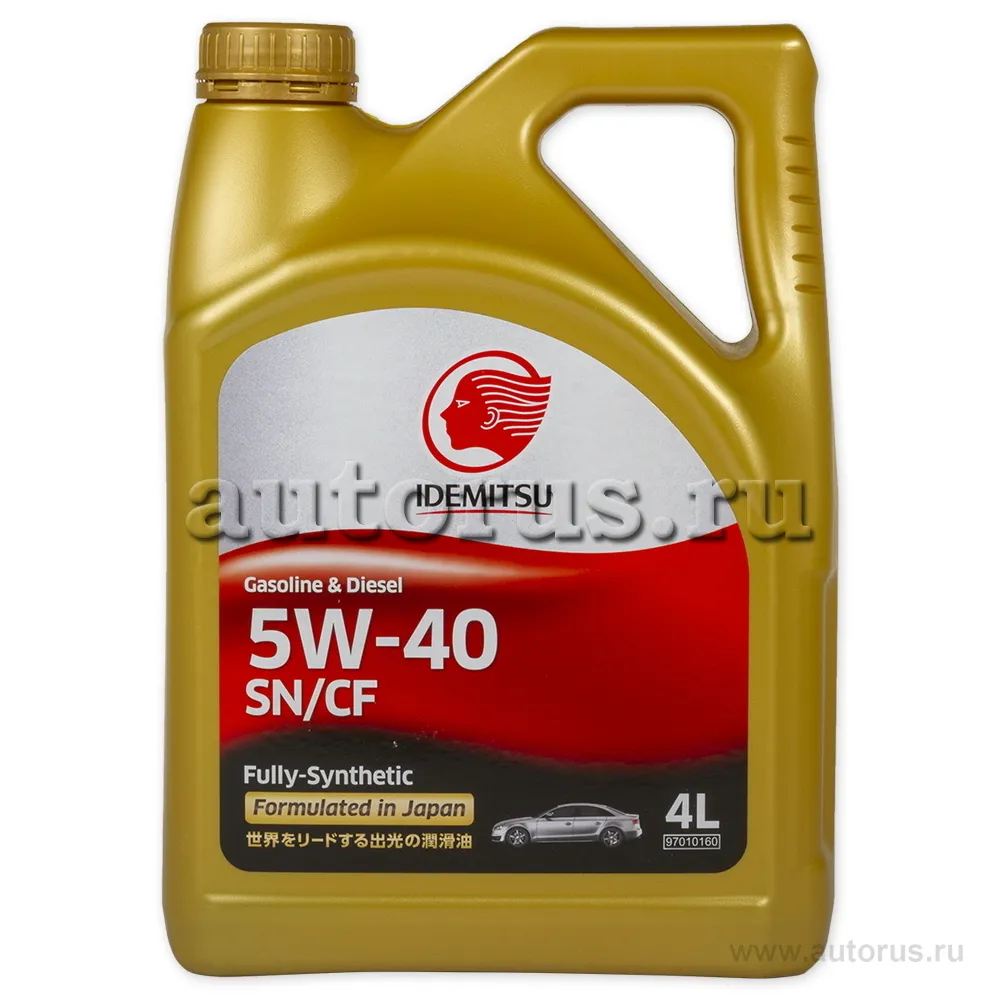 IDEMITSU 30015048746 Масло моторное синтетика IDEMITSU IDEMITSU SN/CF FULLY-SYNTHETIC 5W-40 4 л.