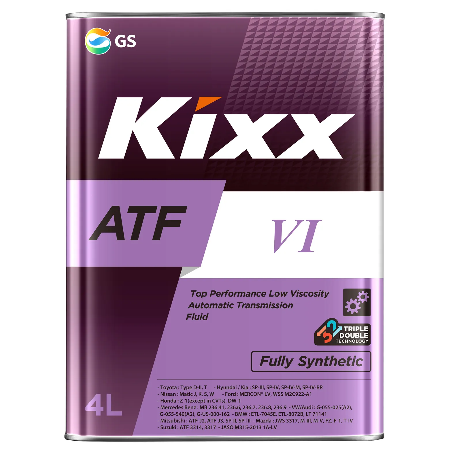 Kixx L252944TE1 Трансмиссионная жидкость ATF VI /4л синт.