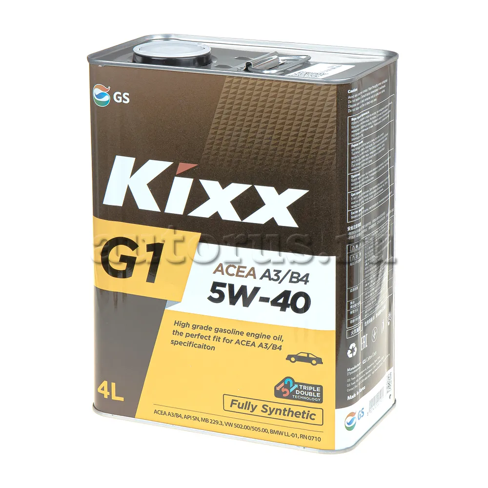 Kixx L201944TE1 Масло моторное синтетика Kixx G1 A3/B4 5W-40 4 л.