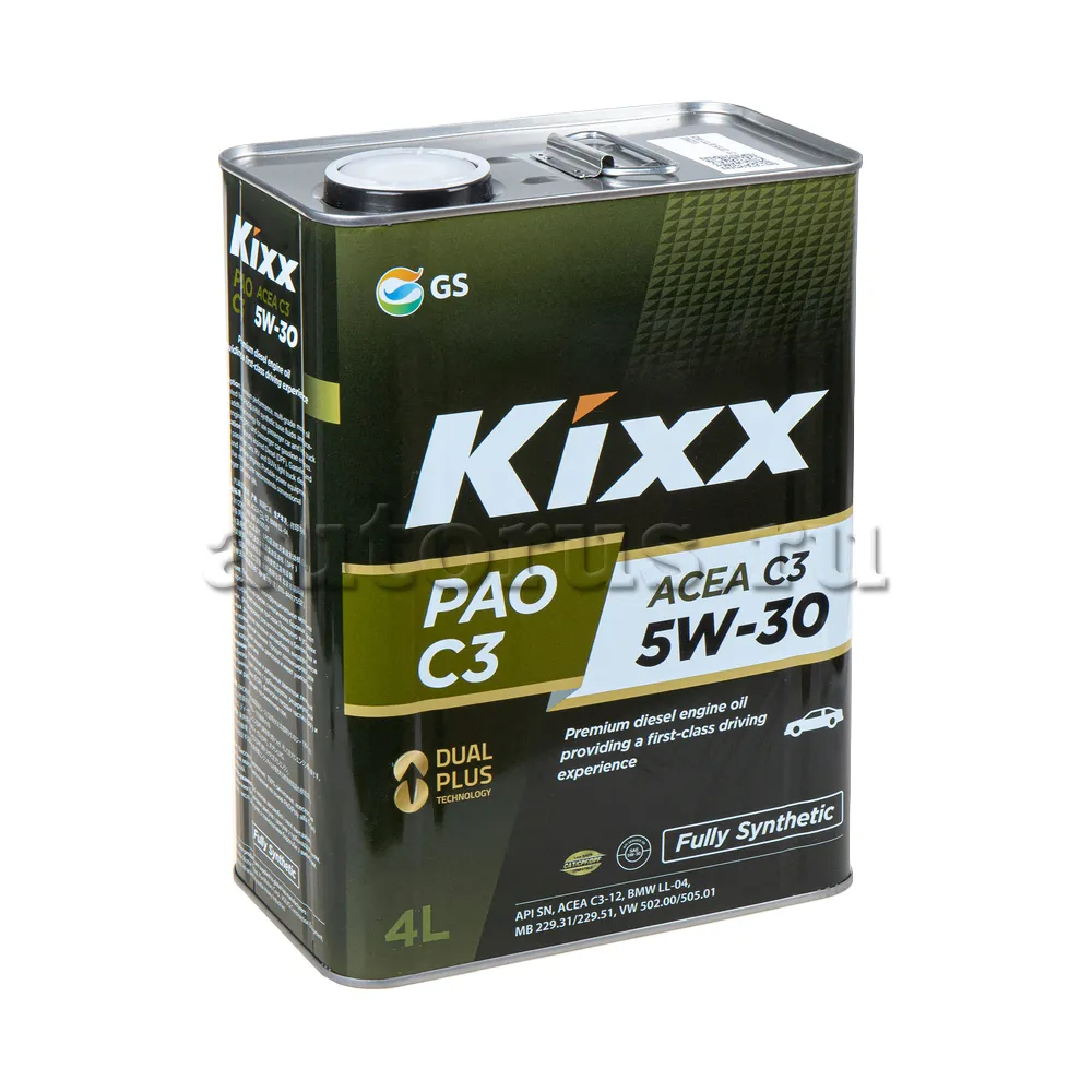 Kixx L209144TE1 Масло моторное синтетика Kixx PAO C3 5W-30 4 л.