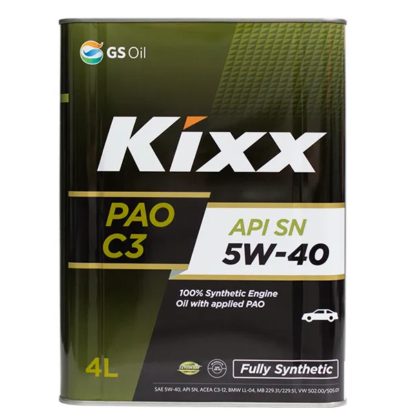 Kixx L209244TE1 Масло моторное синтетика Kixx PAO C3 5W-40 4 л.