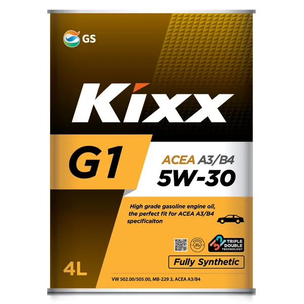 Kixx L531044TE1 Масло моторное синтетика Kixx G1 A3/B4 5W-30 4 л.