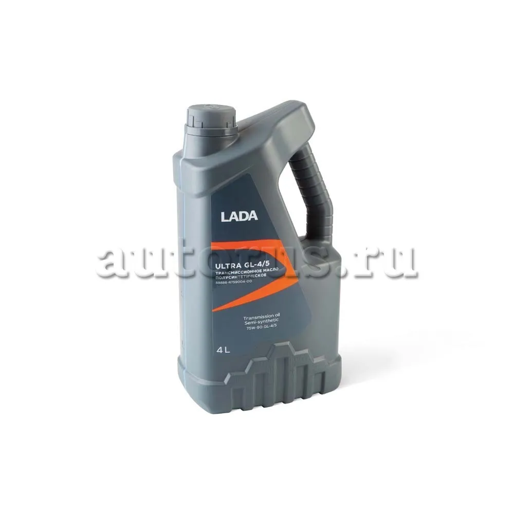LADA 88888R75900400 Масло трансмиссионное LADA ULTRA GL-4/5 75W-90, 4л