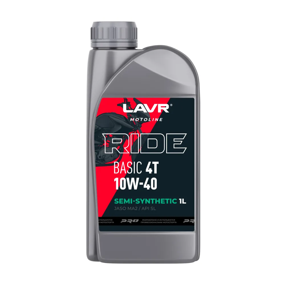 LAVR LN7749 Моторное масло RIDE BASIC 4T 10W40 SL