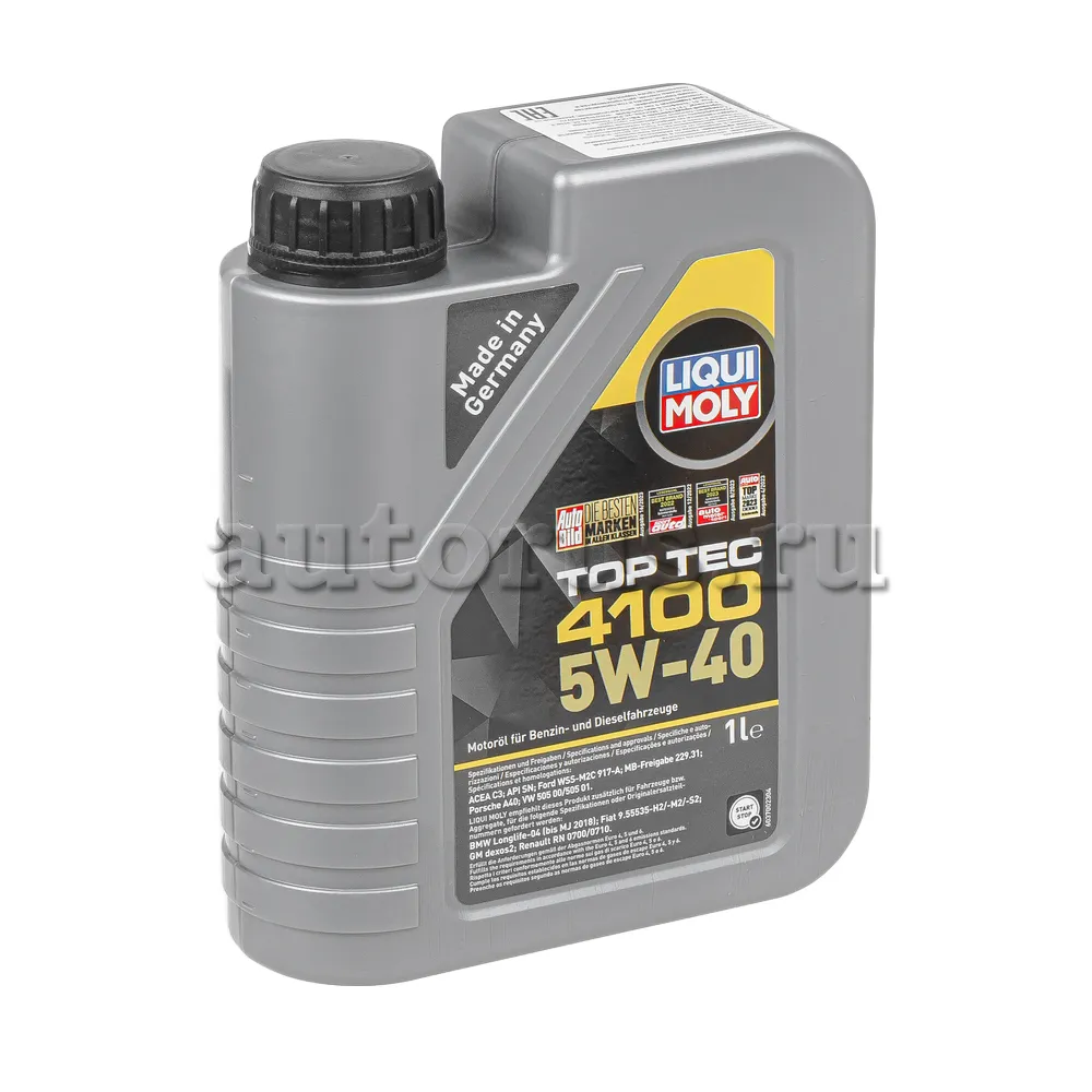 LIQUI MOLY 9510 Масло моторное синтетика LIQUI MOLY Top Tec 4100 5W-40 1 л.