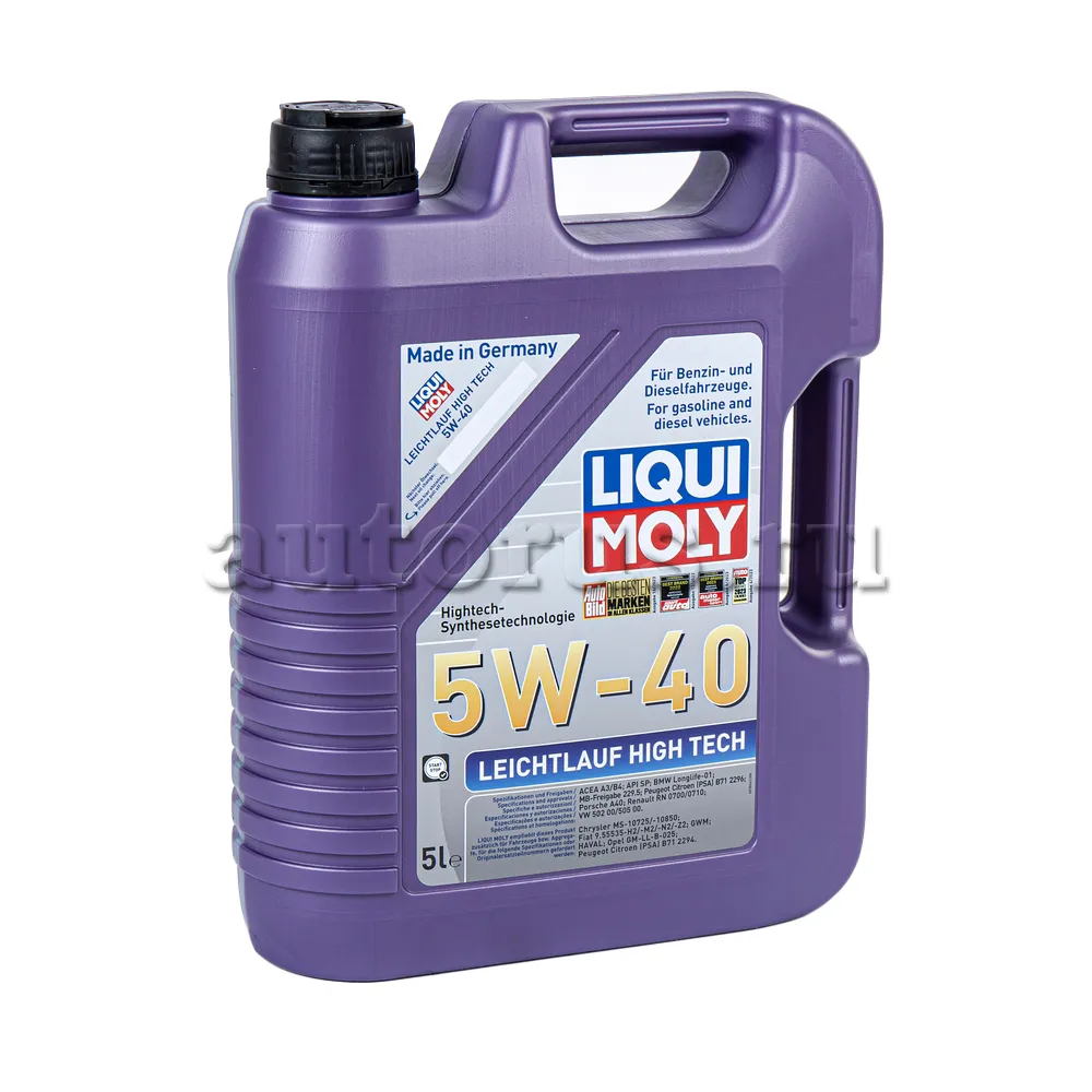 LIQUI MOLY 2328 Масло моторное синтетика LIQUI MOLY Leichtlauf High Tech 5W-40 5 л.