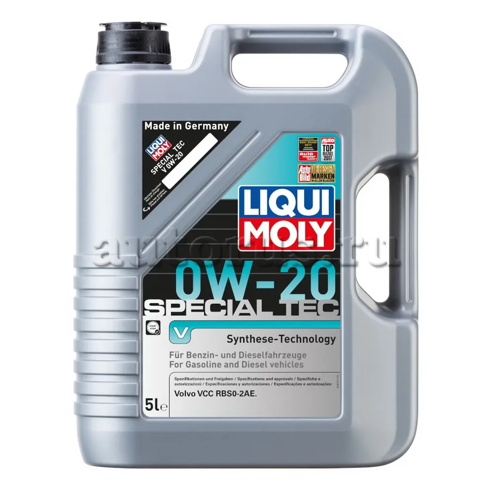 LIQUI MOLY 20632 Масло моторное синтетика LIQUI MOLY Special Tec V 0W-20 5 л.