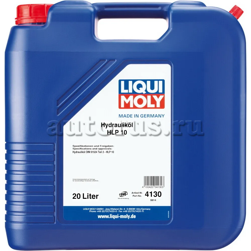 LIQUI MOLY 4130 LiquiMoly Мин. гидр.масло Hydraulikoil HLP 10 (20л)