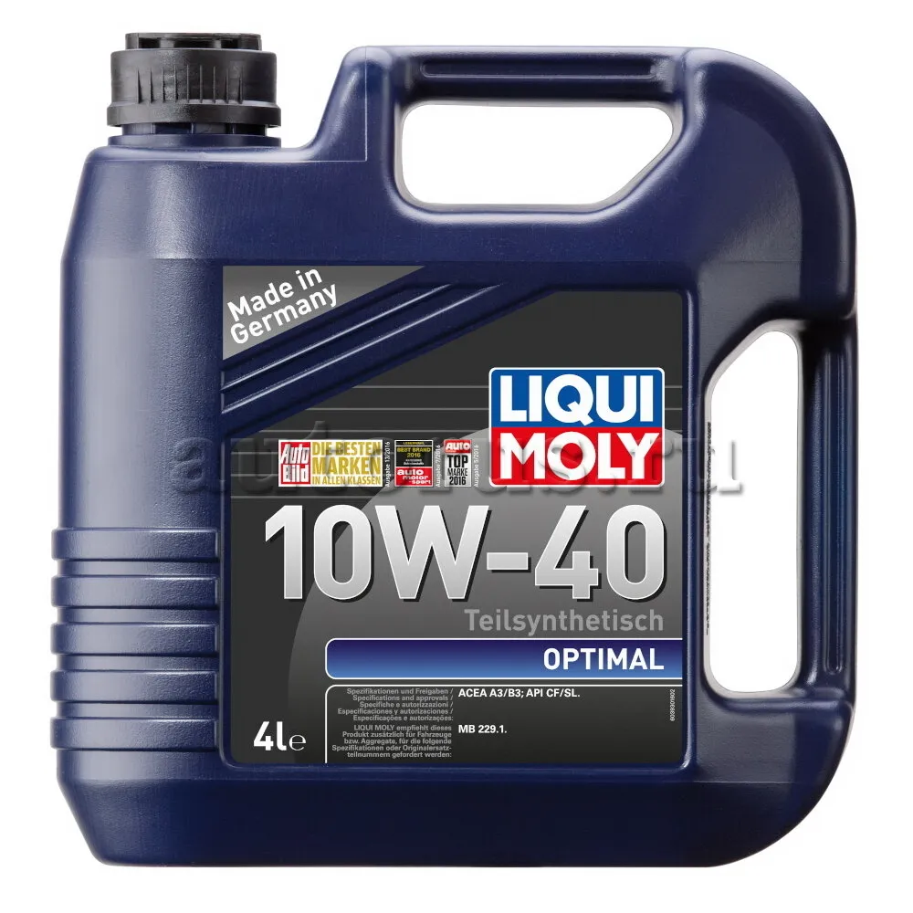 LIQUI MOLY 3930 Масло моторное полусинтетика LIQUI MOLY Optimal 10W-40 4 л.