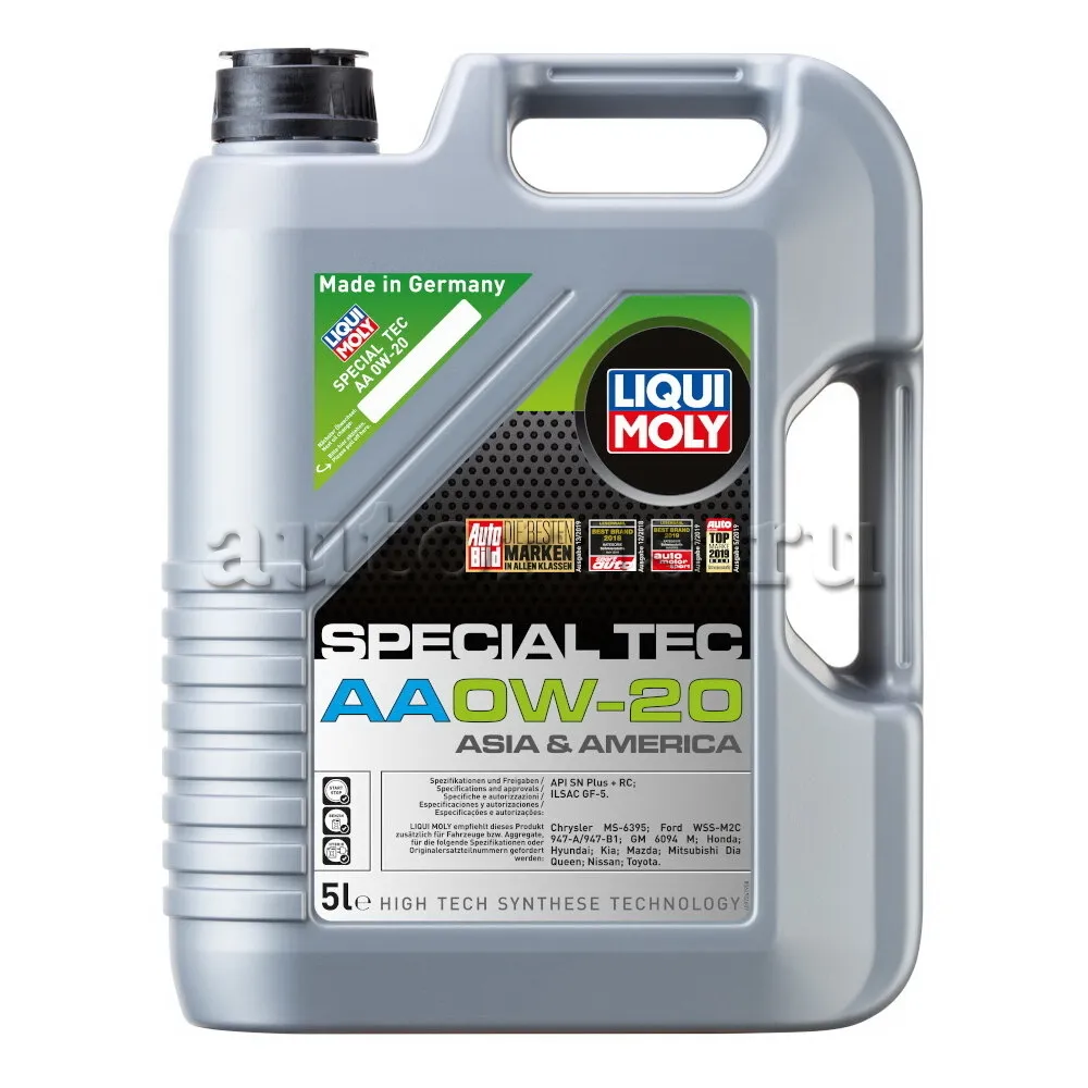 LIQUI MOLY 6739 Масло моторное синтетика LIQUI MOLY Special Tec AA 0W-20 5 л.