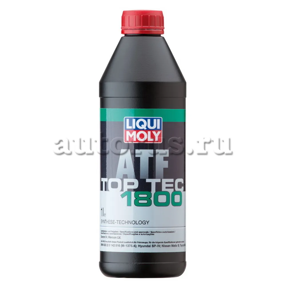LIQUI MOLY 2381 НС-синтетическое трансмиссионное масло для АКПП Top Tec ATF 1800 1л