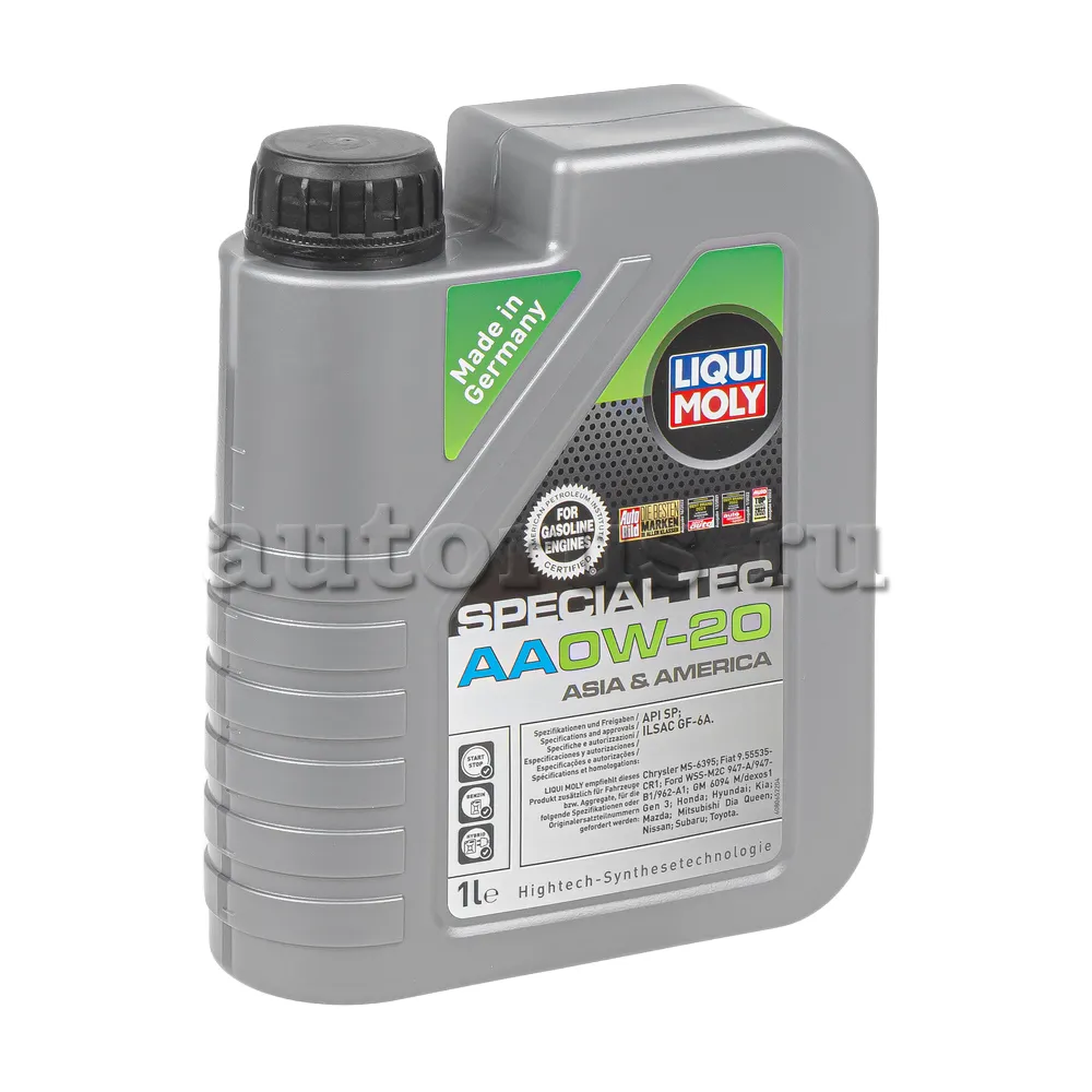 LIQUI MOLY 6738 Масло моторное синтетика LIQUI MOLY Special Tec AA 0W-20 1 л.