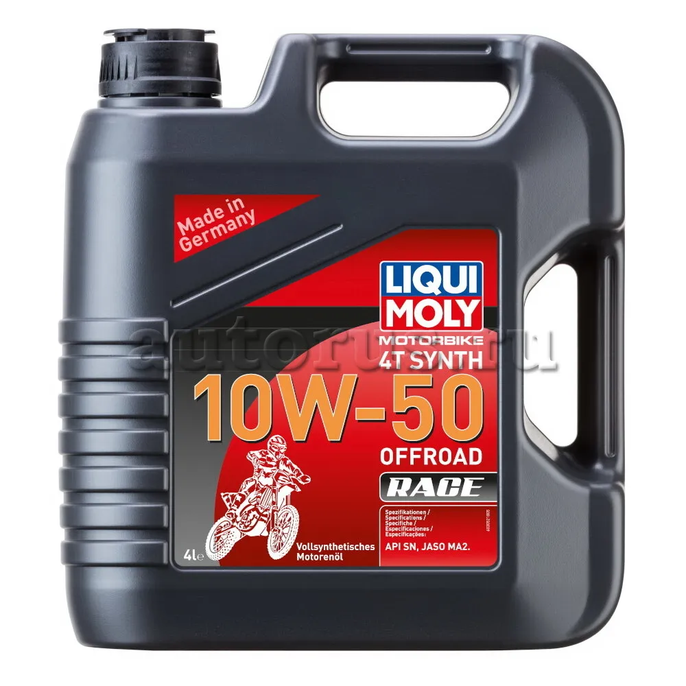 LIQUI MOLY 3052 LiquiMoly Синт. мот.масло д/4-т.мотоц. Motorbike 4T Synth Offroad Race 10W-50 SN MA2 (4л)