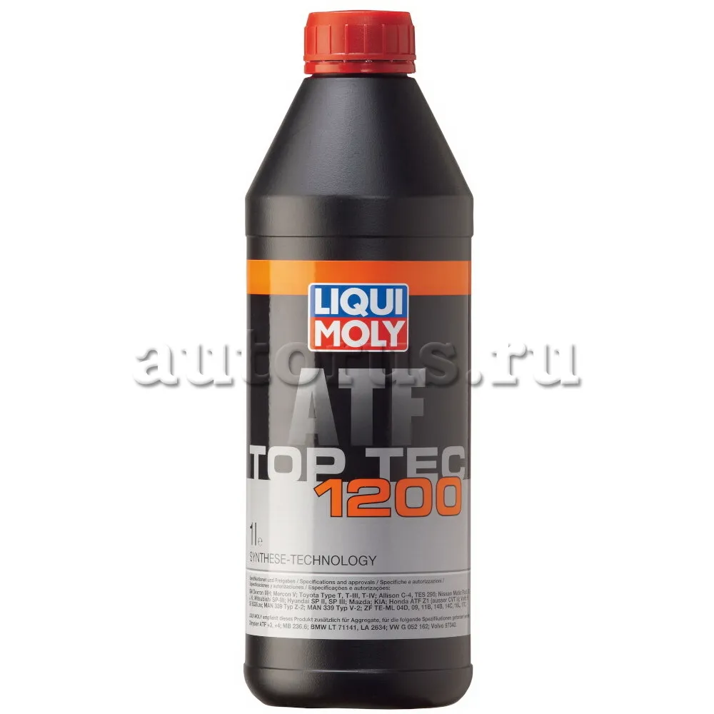 LIQUI MOLY 3681 НС-синтетическое трансмиссионное масло для АКПП Top Tec ATF 1200 1л