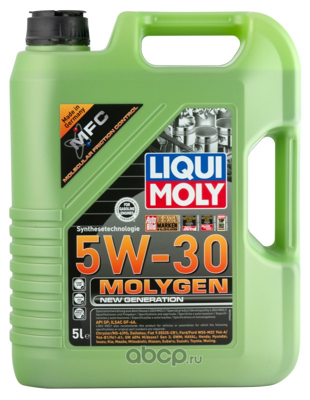 LIQUI MOLY 9952 Масло моторное синтетика LIQUI MOLY Molygen New Generation 5W-30 5 л.