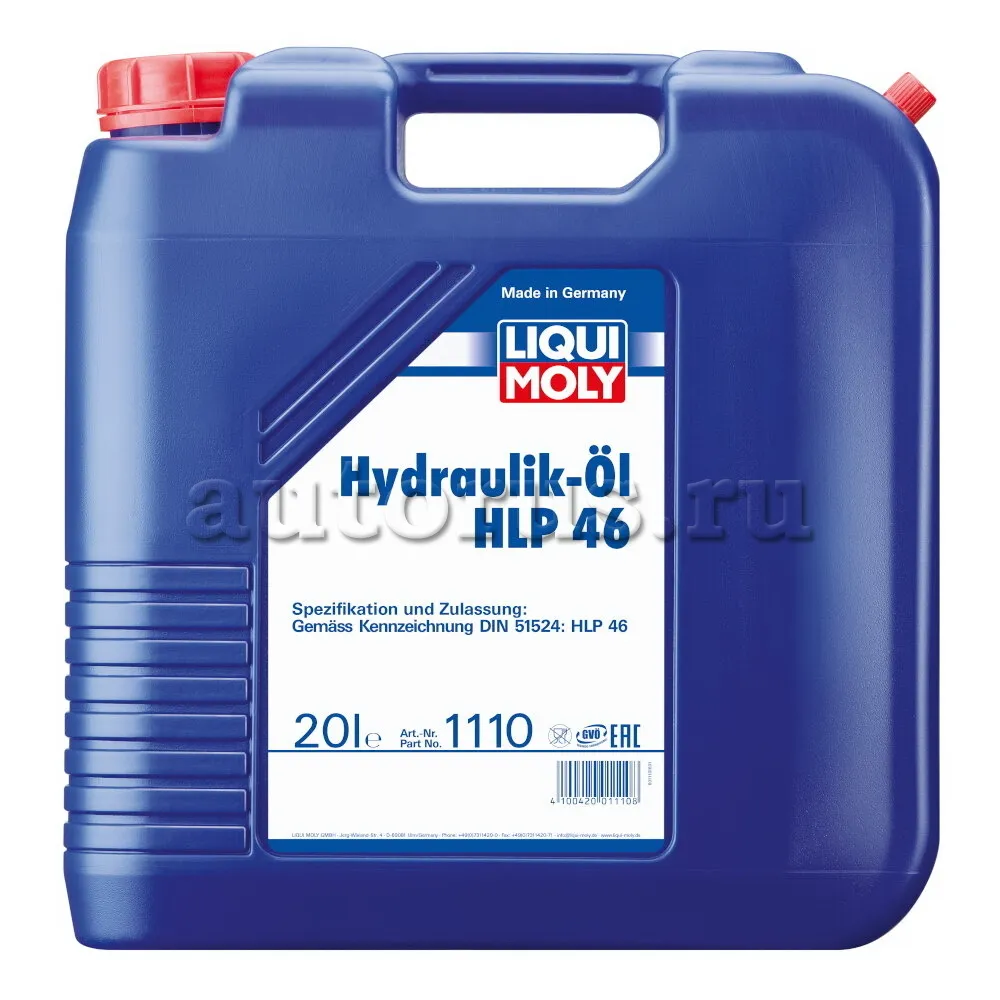 LIQUI MOLY 1110 LiquiMoly Мин. гидр.масло Hydraulikoil HLP 46 (20л)