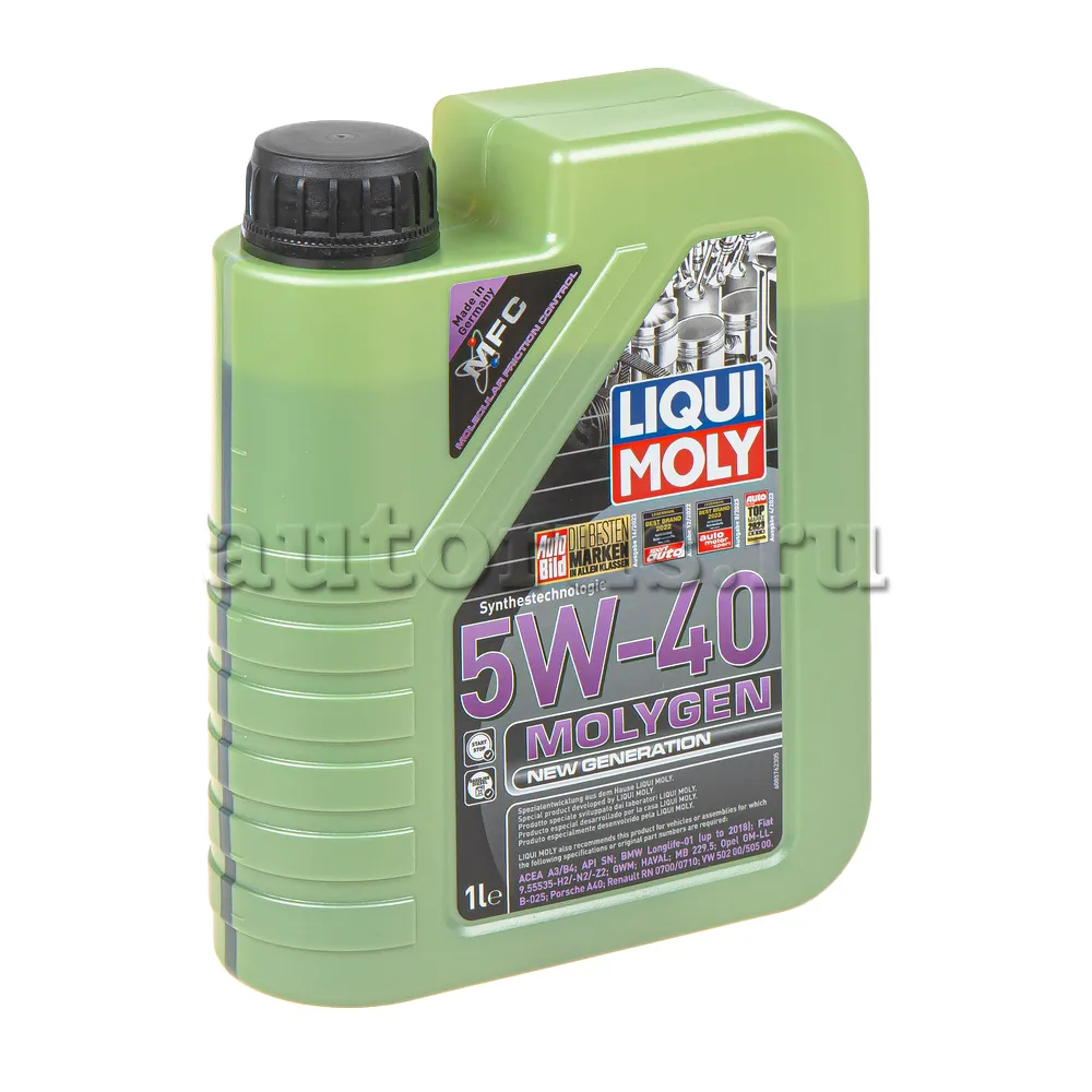 LIQUI MOLY 8576 Масло моторное синтетика LIQUI MOLY Molygen New Generation 5W-40 1 л.