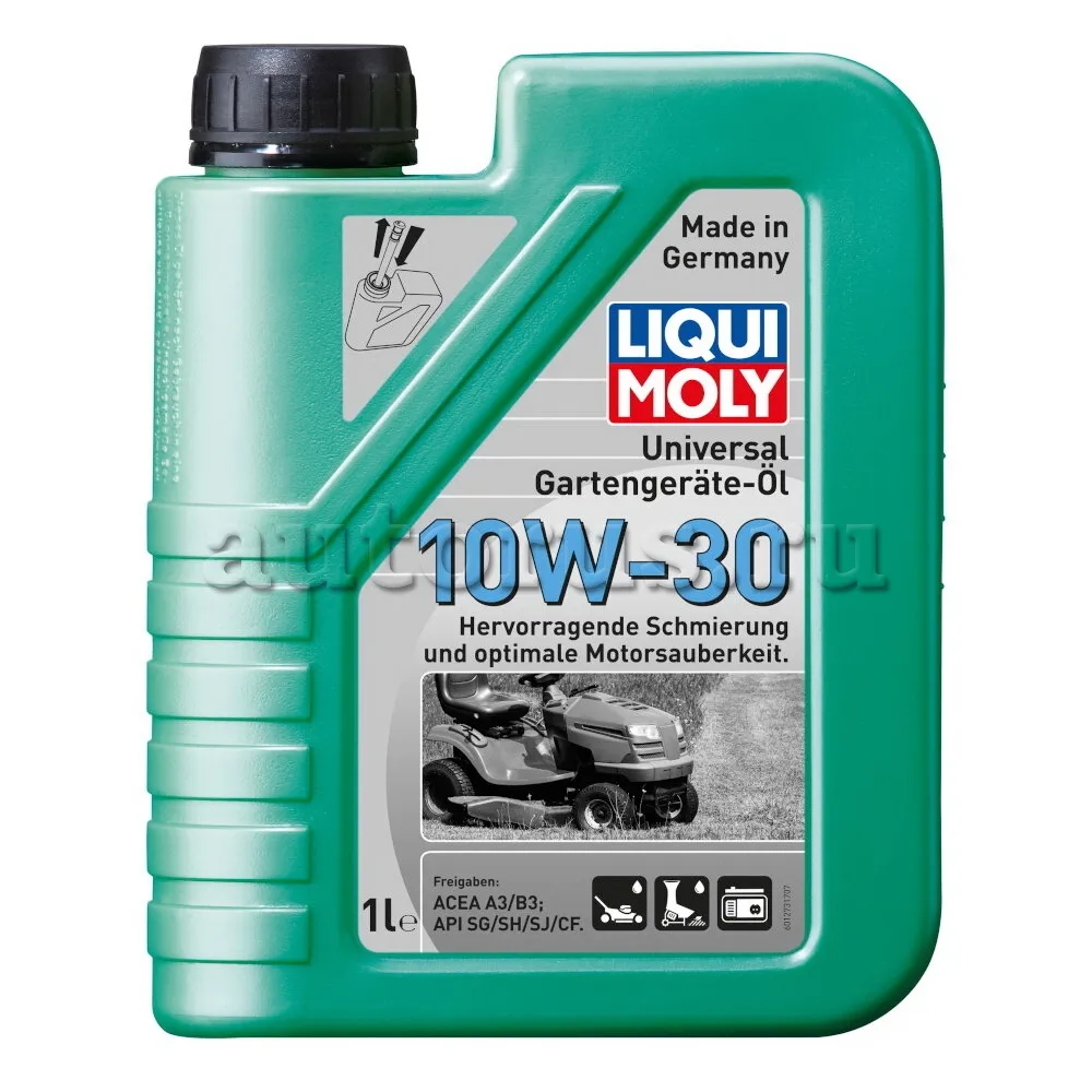 LIQUI MOLY 1273 LiquiMoly Мин. мот.масло д/газон. Universal 4-Takt Gartengerate-Oil 10W-30 CF/SG/SH/SJ A3/B3 (1л)