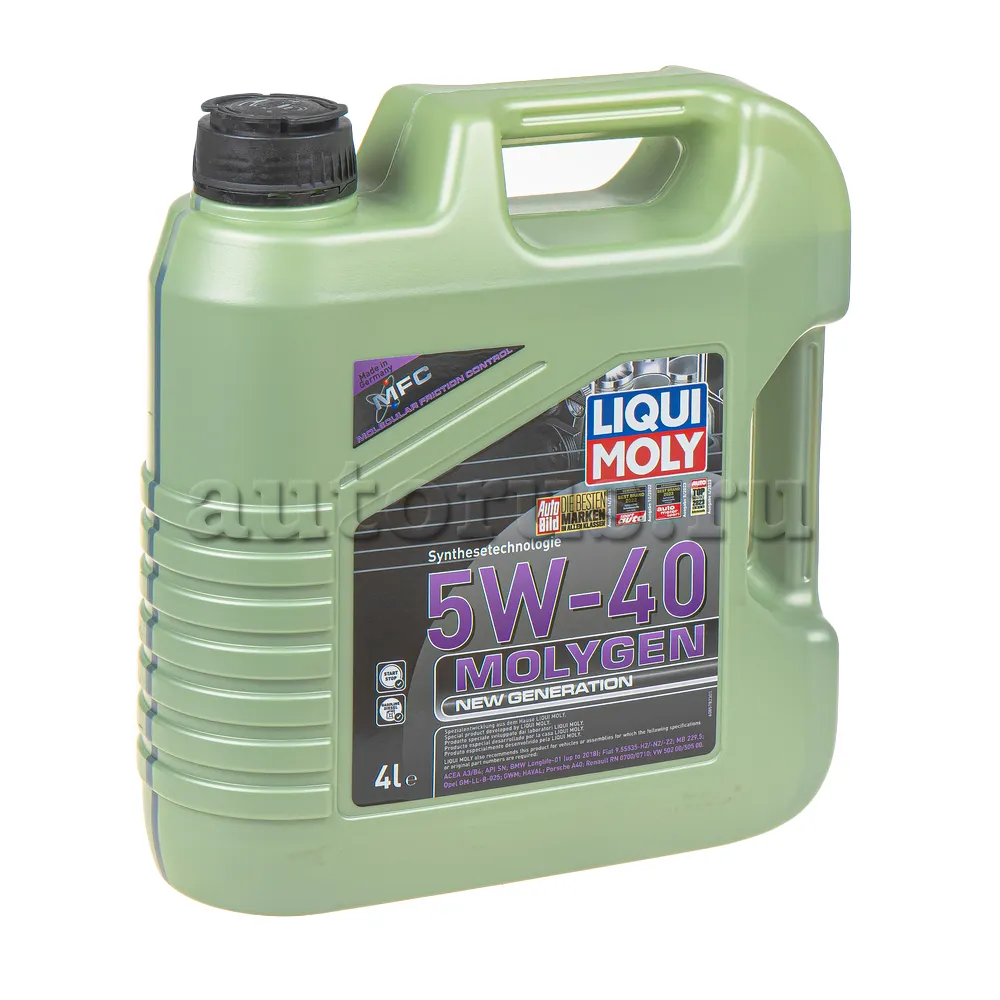 LIQUI MOLY 8578 Масло моторное синтетика LIQUI MOLY Molygen New Generation 5W-40 4 л.