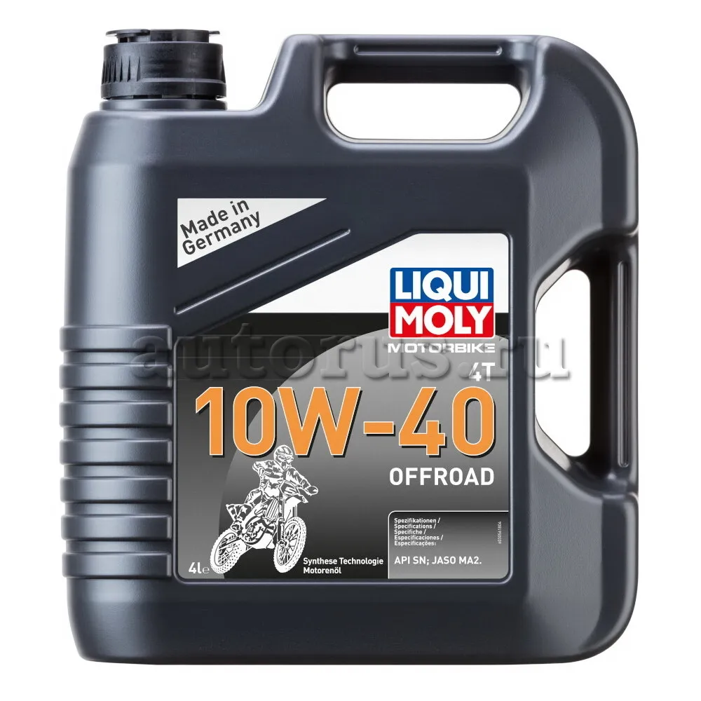LIQUI MOLY 3056 LiquiMoly НС-синт. мот.масло д/4-т.мотоц. Motorbike 4T Offroad 10W-40 SN MA2 (4л)