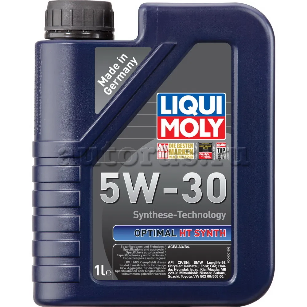 LIQUI MOLY 39000 Масло моторное синтетика LIQUI MOLY Optimal HT Synth 5W-30 1 л.